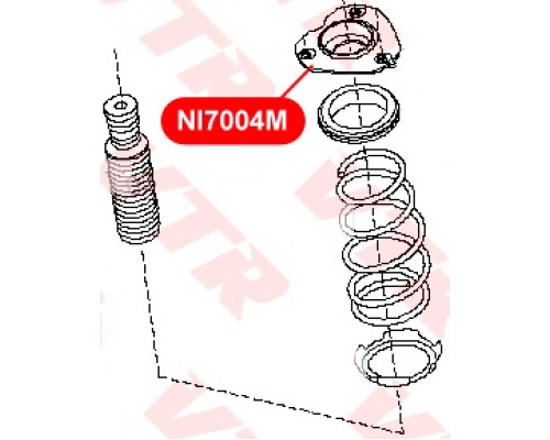 NI7004M VTR Опора переднего амортизатора