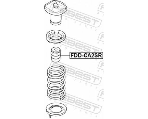 FDD-CA2SR FEBEST Отбойник заднего амортизатора для Ford Mondeo IV 2007-2015