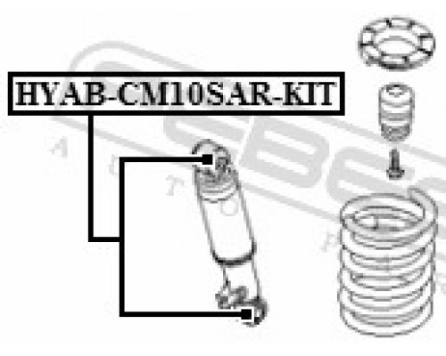 HYAB-CM10SAR-KIT FEBEST Сайлентблок амортизатора для Hyundai ix55 2007-2013