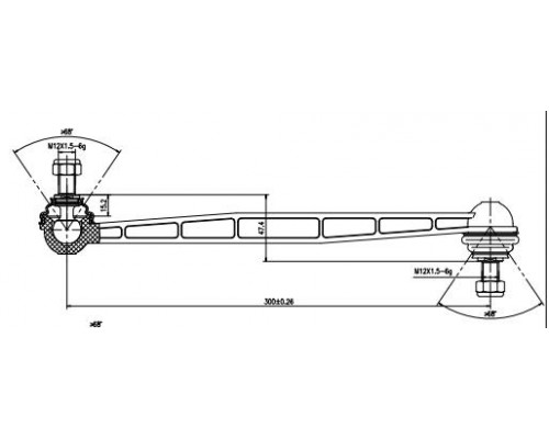 LS11004 FENOX Стойка переднего стабилизатора