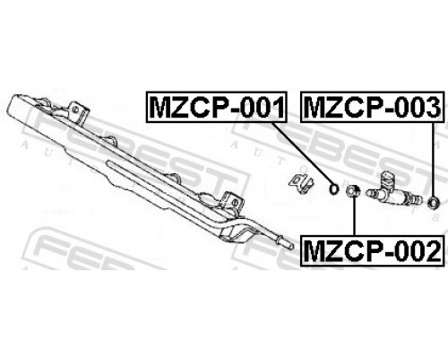 MZCP-002 FEBEST Втулка форсунки