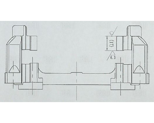 CF105063 Trialli Скоба суппорта заднего