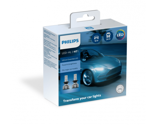 Светодиодные лампы H7 12-24V 20W Philips Ultinon Essential LED 2 шт