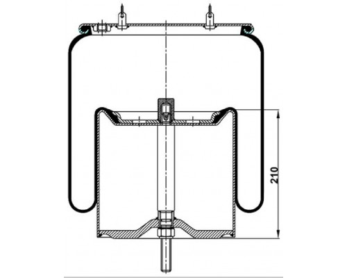 T0070-4913V2 TOPCOVER Воздушная подушка (опора пневматическая)