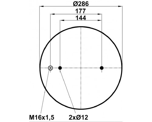 T0070-4913V2 TOPCOVER Воздушная подушка (опора пневматическая)