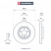 Тормозной диск передн. Audi A4 (B8) 07- / A5 (8T) 07- / A6 (C7) 10- / A7 (4G) 10- / Q5 (8R) 08-(M2000614)