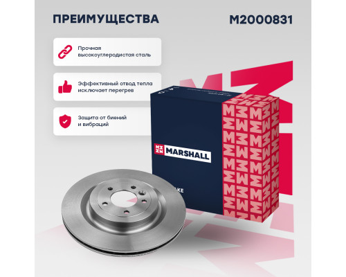 Тормозной диск задн. Land Rover Range Rover IV 12- (M2000831)