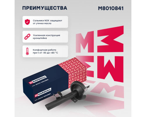 Амортизатор подвески левый передний FORD C-MAX 10-, FOCUS 11-