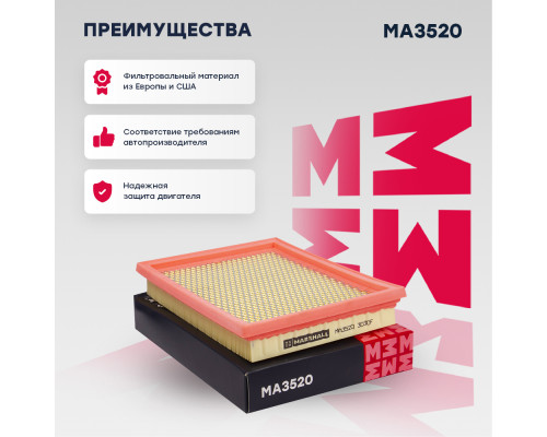 Фильтр воздушный FORD FIESTA 83-, FUSION 02-; MAZDA 2 03-; MINI CABRIO 04-