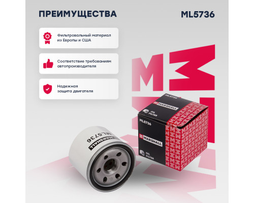 Фильтр масляный MAZDA 2 14-, 3 08-, 6 12-, CX-5 11-, MX-5 15-