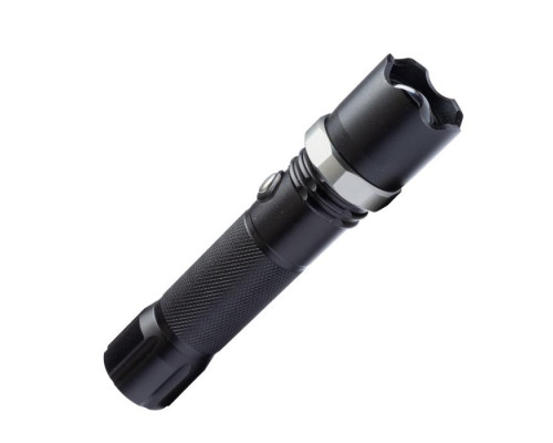 Фонарь ручной КОСМОС (KOS112Lit) аккум/3ВтLED/линза/зум/Li-ion18650 1200mAh/анодир алюминий/USB-шнур