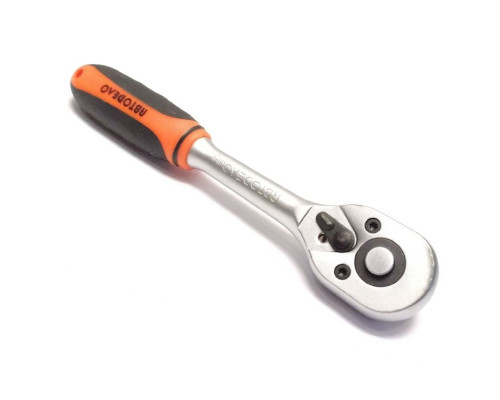 Трещотка с квадратом 1/4"(L=150mm: 8град)(Авто Дело)