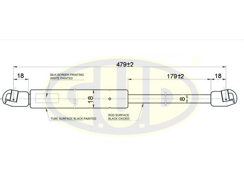 GGS020403 G.U.D Амортизатор двери багажника для Opel Astra H / Family 2004-2015