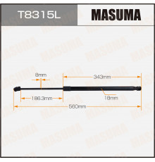 T8315L Masuma Амортизатор двери багажника для Hyundai Creta 2016-2021