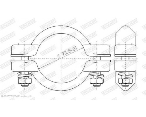 86219 Walker Хомут глушителя 86219 Walker Хомут глушителя