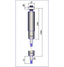 56001P PAAZ Амортизатор задний