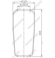 9012 Prime-Ride Воздушная подушка (опора пневматическая)