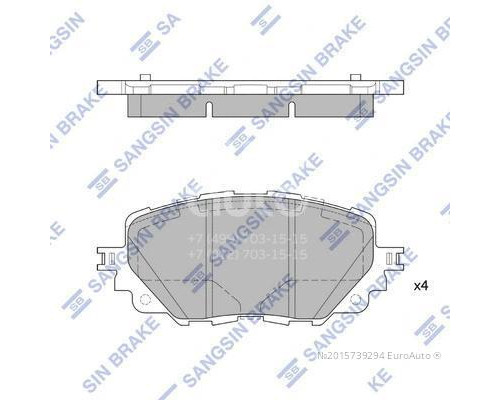 SP4101 HI-Q Колодки тормозные передние к-кт для Mazda MX-5 IV (ND) 2015>