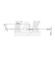 FT0355 K&K Трубка тормозная