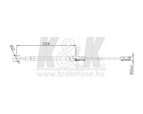 FT0355 K&K Трубка тормозная