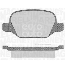 363916060109 Magneti Marelli Колодки тормозные задние дисковые к-кт