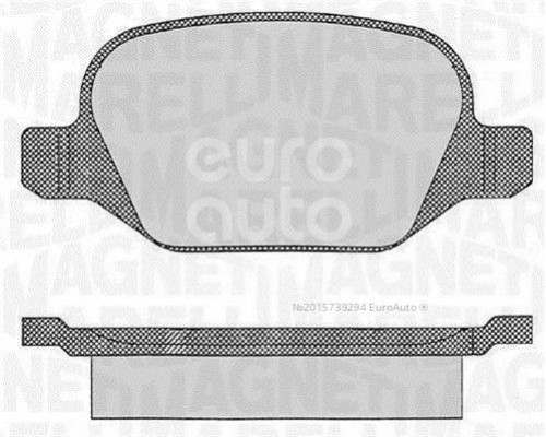 363916060109 Magneti Marelli Колодки тормозные задние дисковые к-кт