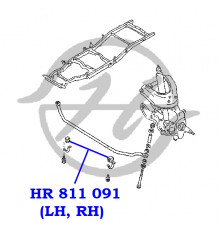 HR811091 Hanse Втулка (сайлентблок) переднего стабилизатора