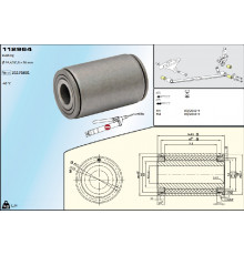 112964 HD-PARTS Втулка передней рессоры