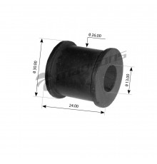 700.155 Mansons Втулка (сайлентблок) стойки стабилизатора