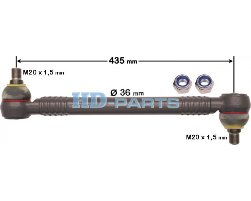 112505 HD-PARTS Стойка заднего стабилизатора