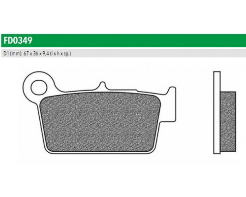 FD0349SD Newfren Колодки тормозные мото