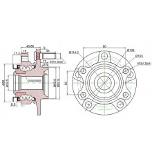 ST-40202-JG000 SAT Ступица передняя