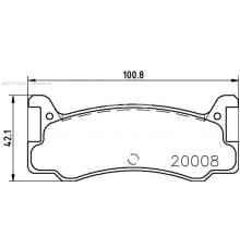 T0025 Pagid Колодки тормозные задние дисковые к-кт