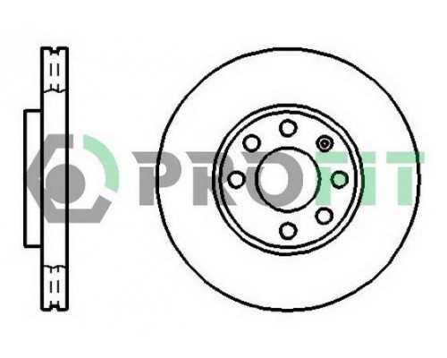 5010-1041 Profit Диск тормозной передний вентилируемый для Opel Astra G 1998-2005