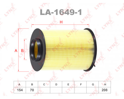 LA-1649-1 Lynx Фильтр воздушный