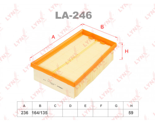 LA-246 Lynx Фильтр воздушный