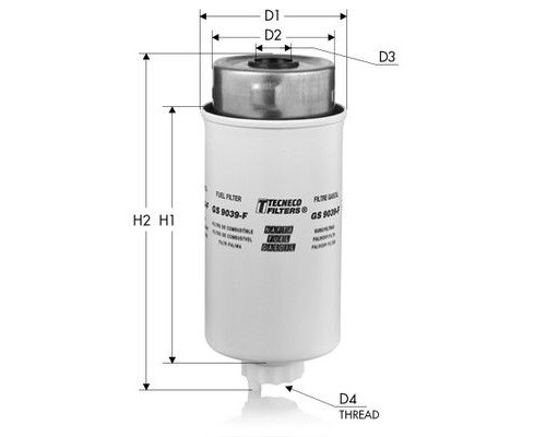 GS9039-F TECNECO Фильтр топливный для Ford Transit [FA] 2000-2006