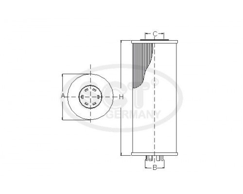 SC7073P SCT Germany Фильтр топливный
