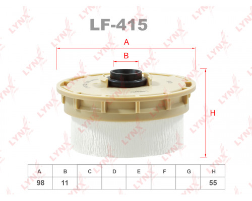 LF-415 Lynx Фильтр топливный