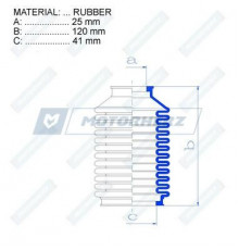 RDZ0193MG Motorherz Пыльник тяги без г/у