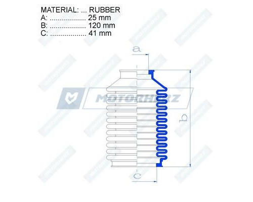 RDZ0193MG Motorherz Пыльник тяги без г/у