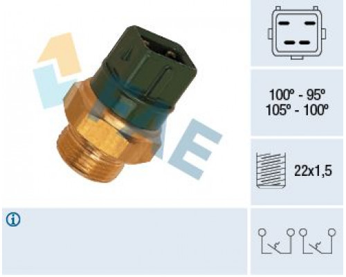 38010 FAE Датчик вкл.вентилятора 4х конт