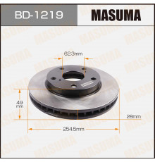 BD-1219 Masuma Диск тормозной передний вентилируемый