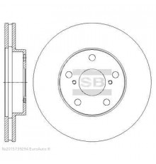 SD4050 HI-Q Диск тормозной передний вентилируемый для Toyota RAV 4 2000-2005