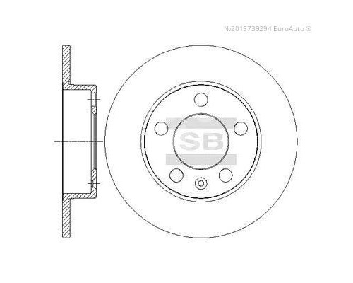 SD5402 HI-Q Диск тормозной задний