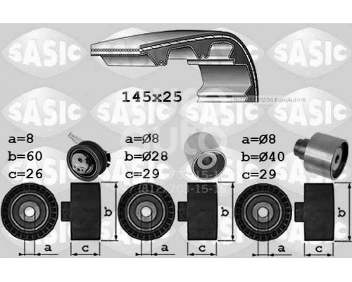 1756087 Sasic Ремень ГРМ к-кт