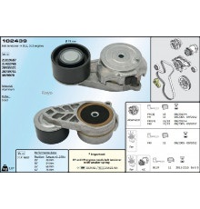 102439 HD-PARTS Ролик-натяжитель ручейкового ремня