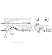 SE-6152 Zekkert Датчик ABS задний правый для Honda CR-V 2002-2006