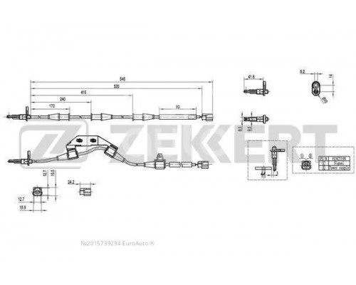 SE-6152 Zekkert Датчик ABS задний правый для Honda CR-V 2002-2006