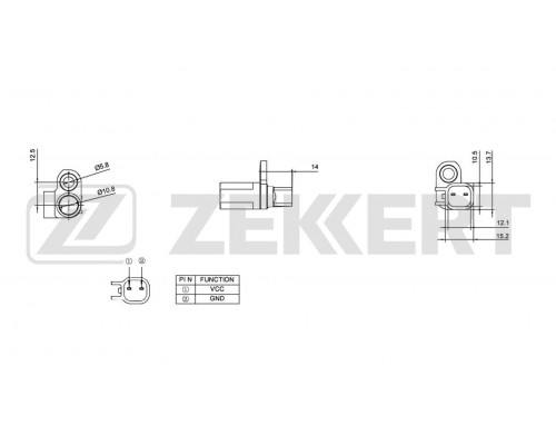 SE-6055 Zekkert Датчик ABS задний